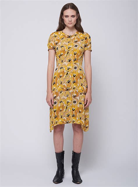 prada yellow dress.